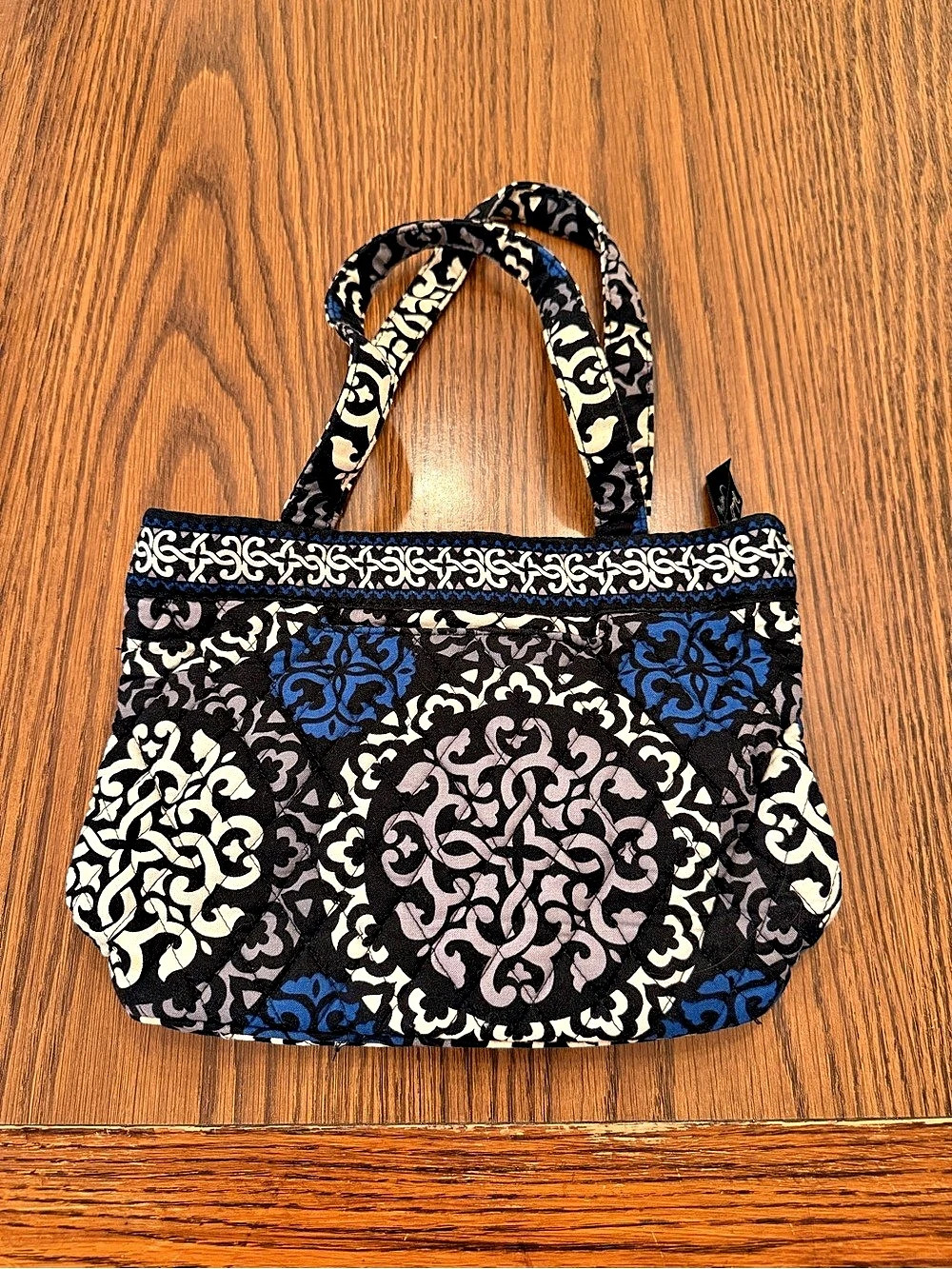 Vera Bradley Bright Tote Black & Blue